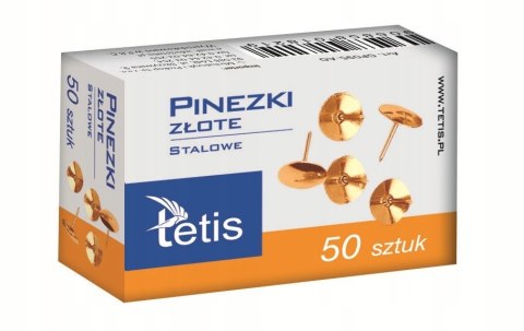 Pinezka złota (50szt.) GP095-AO TETIS Pinezka złota (50szt.) GP095-AO TETIS
