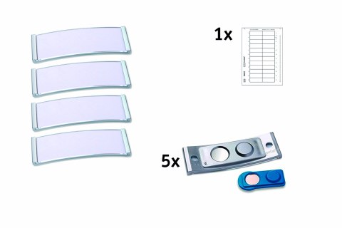 Identyfikatory imienne POLAR20 68x22mm (5 sztuk) stal nierdzewna POL20MA66-5DR Identyfikatory imienne POLAR20 68x22mm (5 sztuk) stal nierdzewna POL20MA66-5DR