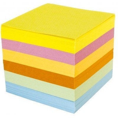 Bloczek nieklejony 85x85x35mm kolorowy NATUNA Bloczek nieklejony 85x85x35mm kolorowy NATUNA