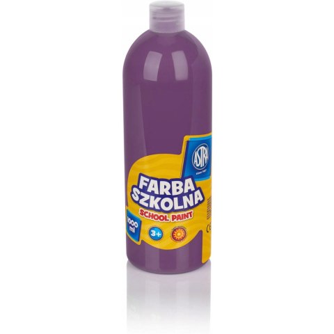 Farba szkolna Astra 1000 ml - śliwkowa 301217065 ASTRA Farba szkolna Astra 1000 ml - śliwkowa 301217065 ASTRA