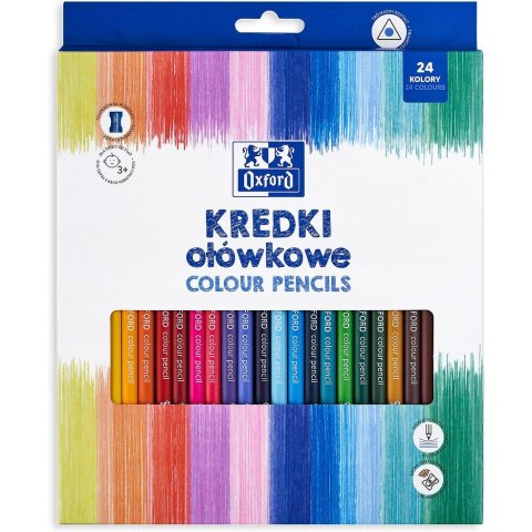 Kredki ołówkowe REGULAR 24 kolory 400174525 OXFORD Kredki ołówkowe REGULAR 24 kolory 400174525 OXFORD