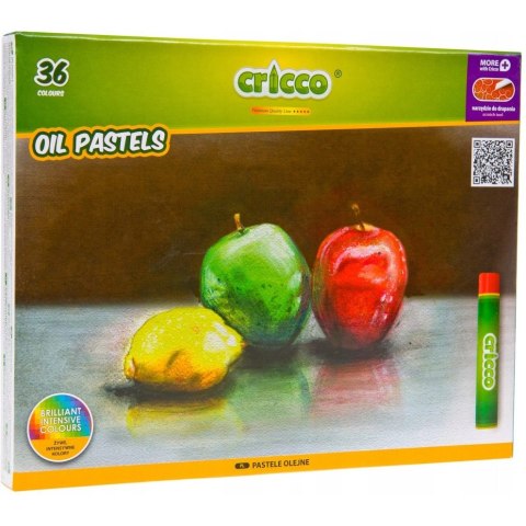 Kredki CRICCO pastele olejowe 36kolorów CR481K36/A Kredki CRICCO pastele olejowe 36kolorów CR481K36/A
