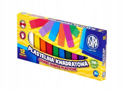 Plastelina kwadratowa 12kolorów 83813908 ASTRA Plastelina kwadratowa 12kolorów 83813908 ASTRA
