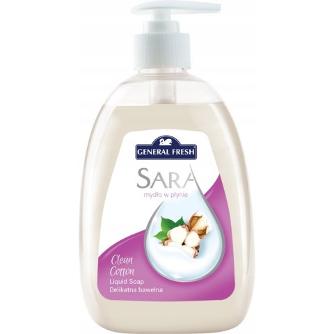 Mydło w płynie SARA 500ml GENERAL FRESH DELIKATNA BAWEŁNA Mydło w płynie SARA 500ml GENERAL FRESH DELIKATNA BAWEŁNA
