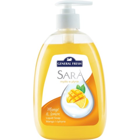 Mydło w płynie SARA 500ml GENERAL FRESH Mango i cytryna Mydło w płynie SARA 500ml GENERAL FRESH Mango i cytryna