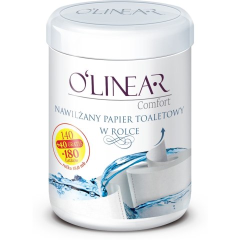 Nawilżany papier toaletowy w tubie O`LINEAR Nawilżany papier toaletowy w tubie O`LINEAR