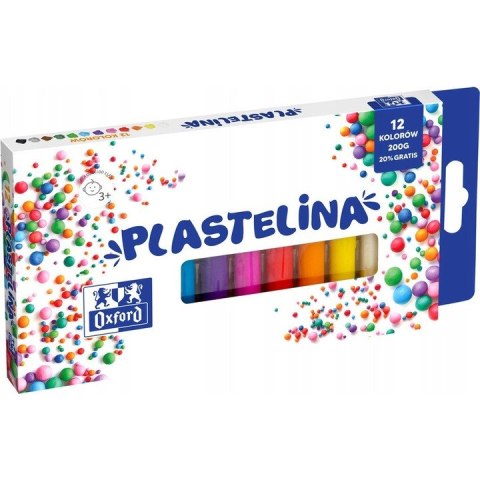 Plastelina 12 kolorów 400167086 OXFORD Plastelina 12 kolorów 400167086 OXFORD