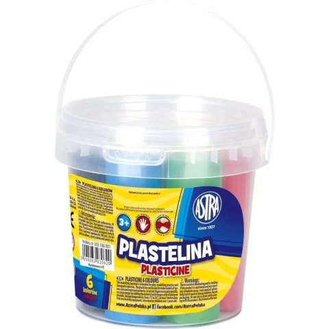 Plastelina 6kol-wiaderko ASTRA 303106001 Plastelina 6kol-wiaderko ASTRA 303106001