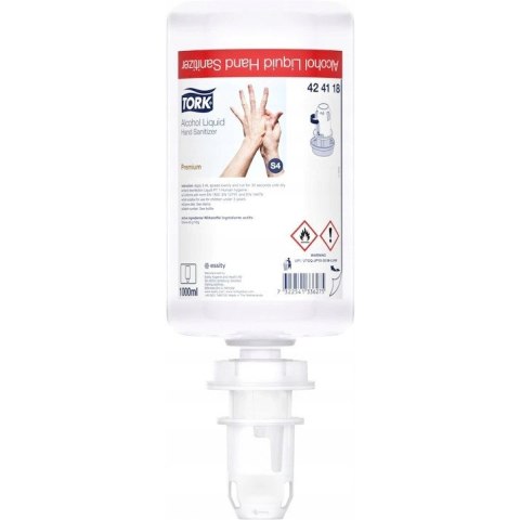 Płyn do dezynfekcji rąk 1000ml S4 424118 TORK Płyn do dezynfekcji rąk 1000ml S4 424118 TORK