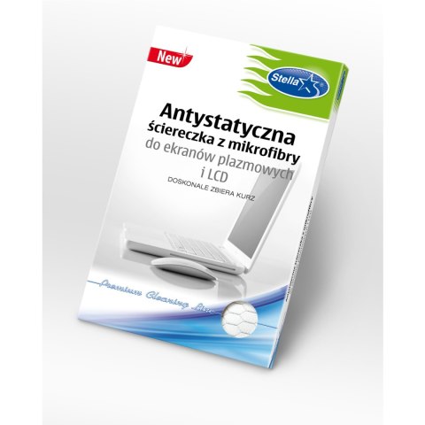 Ściereczka antystatyczna z mikrofibry do ekranów plazmowych i LCD STELLA PS0493/12 Ściereczka antystatyczna z mikrofibry do ekranów plazmowych i LCD STELLA PS0493/12