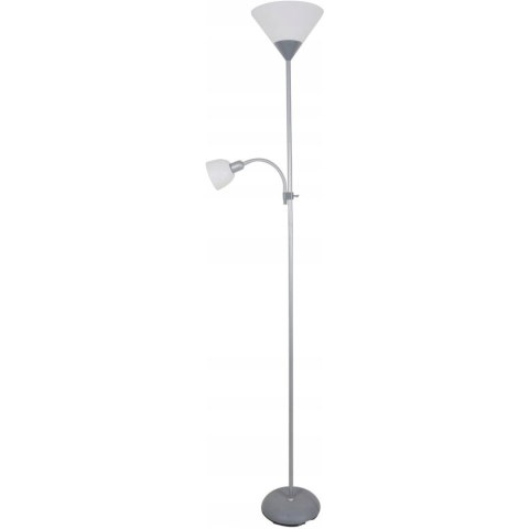 Lampa podłogowa PLATINET E27 + E14 szara (44527) Lampa podłogowa PLATINET E27 + E14 szara (44527)