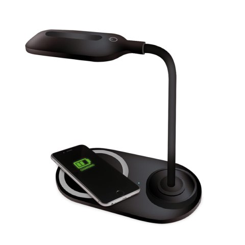 Lampka biurkowa led PLATINET WIRELESS CHANGER czarna 10W (45248) Lampka biurkowa led PLATINET WIRELESS CHANGER czarna 10W (45248)