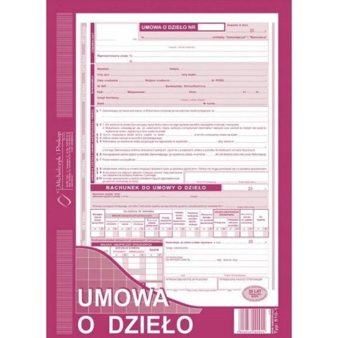 510-1H Umowa o dzieło A4 40 kartek Michalczyk i Prokop 510-1H Umowa o dzieło A4 40 kartek Michalczyk i Prokop