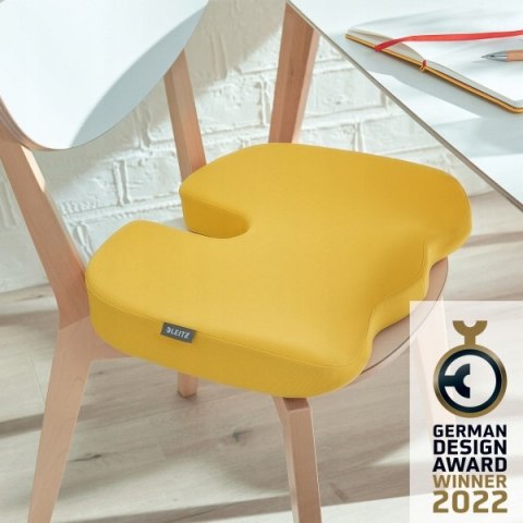 Ortopedyczna poduszka na krzesło Leitz Ergo Cosy żółta 52840019 Ortopedyczna poduszka na krzesło Leitz Ergo Cosy żółta 52840019