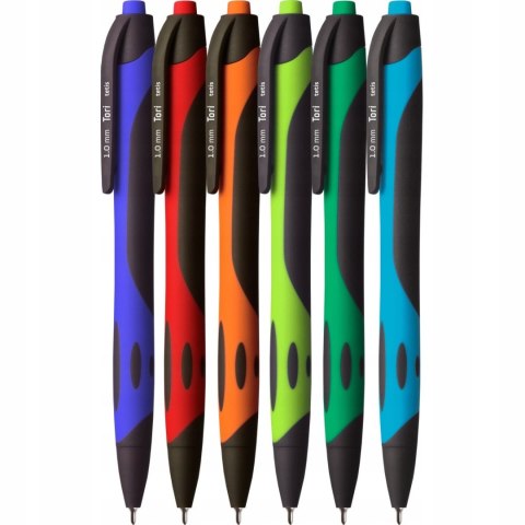Długopis TORI 1.0mm, mix kol.obudowy , wkład niebieski KD913-NM TETIS Długopis TORI 1.0mm, mix kol.obudowy , wkład niebieski KD913-NM TETIS