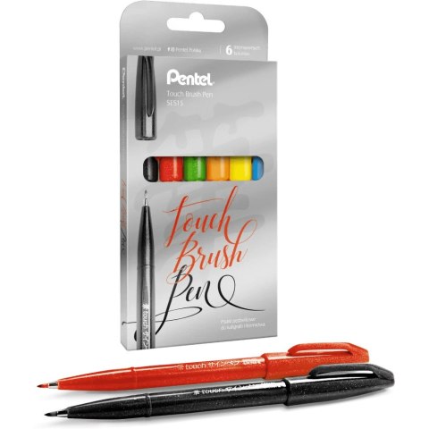 Pisak BRUSH SIGN PEN kpl. 6 szt. SES15C-ST6ABDFGSPL Pisak BRUSH SIGN PEN kpl. 6 szt. SES15C-ST6ABDFGSPL