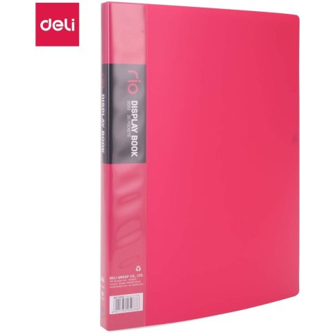 Album ofertowy A4 30 koszulek RIO różowy 5033 PINK DELI Album ofertowy A4 30 koszulek RIO różowy 5033 PINK DELI