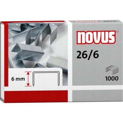 Zszywki 26/6 NOVUS (1000szt) 040-0056 Zszywki 26/6 NOVUS (1000szt) 040-0056