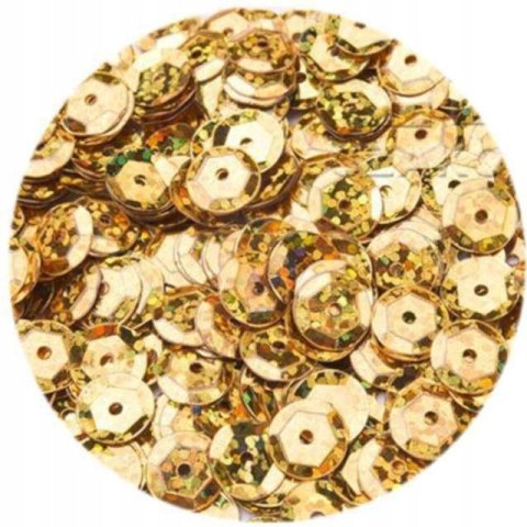 Cekiny hologramowe 6mm złoty 10g. H40 BREWIS Cekiny hologramowe 6mm złoty 10g. H40 BREWIS