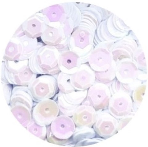 Cekiny tęczowe 6mm białe 10g. T70 BREWIS Cekiny tęczowe 6mm białe 10g. T70 BREWIS