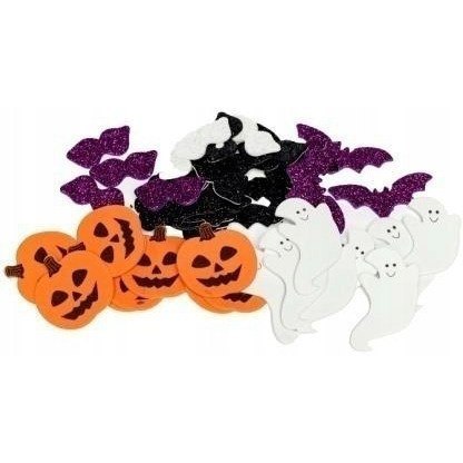 Naklejki z pianki HALLOWEEN dynie, duchy, koty,pajęczyny, nietoperze (40 szt.) PVH1 BREWIS Naklejki z pianki HALLOWEEN dynie, duchy, koty,pajęczyny, nietoperze (40 szt.) PVH1 BREWIS