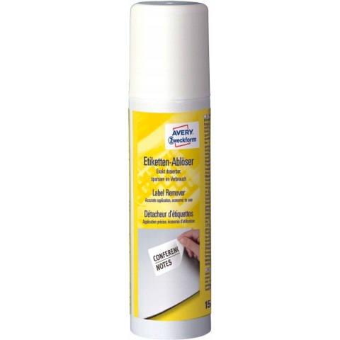 Spray do usuwania etykiet 150ml AVERY ZWECKFORM 3590 Spray do usuwania etykiet 150ml AVERY ZWECKFORM 3590