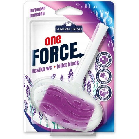Kostka do WC zawieszka 40g lawenda GENERAL FRESH Force One Kostka do WC zawieszka 40g lawenda GENERAL FRESH Force One