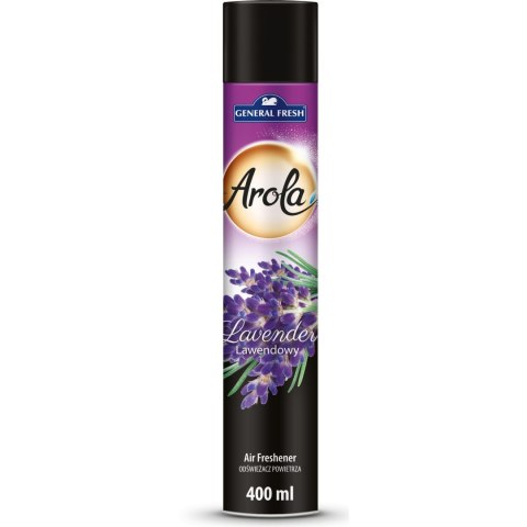 Odświeżacz powietrza AROLA Spray 400ml lawenda GENERAL FRESH Odświeżacz powietrza AROLA Spray 400ml lawenda GENERAL FRESH