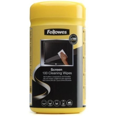 Ściereczki nasączone do ekranu FELLOWES tuba 100szt. 9970330 Ściereczki nasączone do ekranu FELLOWES tuba 100szt. 9970330