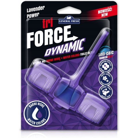 Zawieszka do WC TRI FORCE barwiąca 45g lawenda POWER GENERAL FRESH Zawieszka do WC TRI FORCE barwiąca 45g lawenda POWER GENERAL FRESH