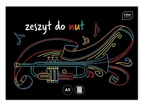 Zeszyt do nut A5 16kartek INTERDRUK Zeszyt do nut A5 16kartek INTERDRUK