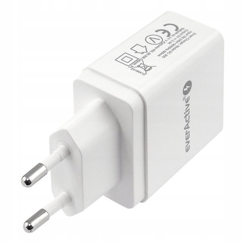 Ładowarka sieciowa 230V EVERACTIVE SC-300 3xUSB 3,4A biała Ładowarka sieciowa 230V EVERACTIVE SC-300 3xUSB 3,4A biała