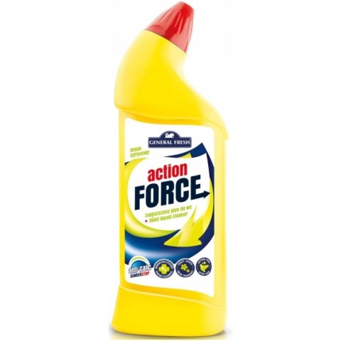 Płyn do WC 1000ml zagęszczony Cytryna ACTION FORCE GENERAL FRESH Płyn do WC 1000ml zagęszczony Cytryna ACTION FORCE GENERAL FRESH