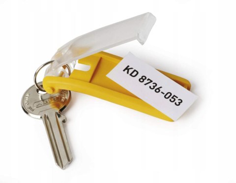 Zawieszki do kluczy (6szt.) żółte 195704 DURABLE KEY CLIP Zawieszki do kluczy (6szt.) żółte 195704 DURABLE KEY CLIP