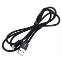 Kabel USB-A -> Lightning 1,2m 2,4A pleciony czarny EVERACTIVE (CBB-1.2IB)