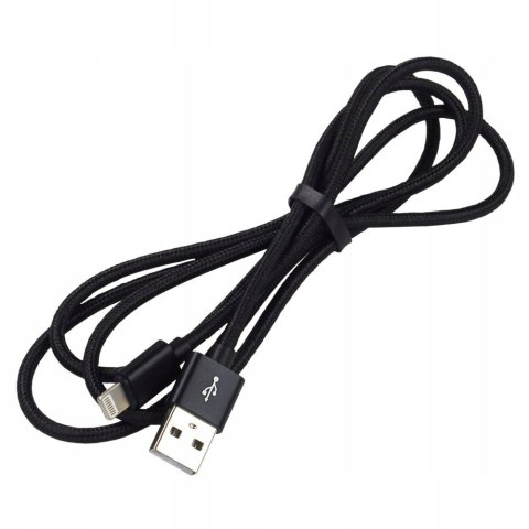 Kabel USB-A -> Lightning 1,2m 2,4A pleciony czarny EVERACTIVE (CBB-1.2IB) Kabel USB-A -> Lightning 1,2m 2,4A pleciony czarny EVERACTIVE (CBB-1.2IB)