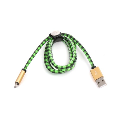 Kabel USB-A -> microUSB 1m 2,4A zielony PLATINET MAMBA (43323) Kabel USB-A -> microUSB 1m 2,4A zielony PLATINET MAMBA (43323)