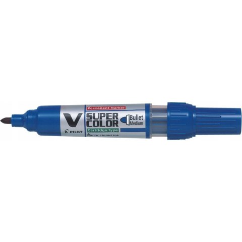 Marker permanentny V-SUPER COLOR niebieski okrągły M PISCA-VSC-M-L-BG PILOT Marker permanentny V-SUPER COLOR niebieski okrągły M PISCA-VSC-M-L-BG PILOT