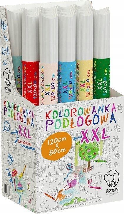Kolorowanka podłogowa XXL 120x80cm Safari PP-000115 MONUMI Kolorowanka podłogowa XXL 120x80cm Safari PP-000115 MONUMI
