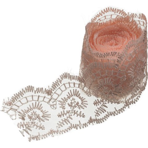 Koronka 3.8 cm x 2m pudrowy róż KOR38-1 BREWIS Koronka 3.8 cm x 2m pudrowy róż KOR38-1 BREWIS