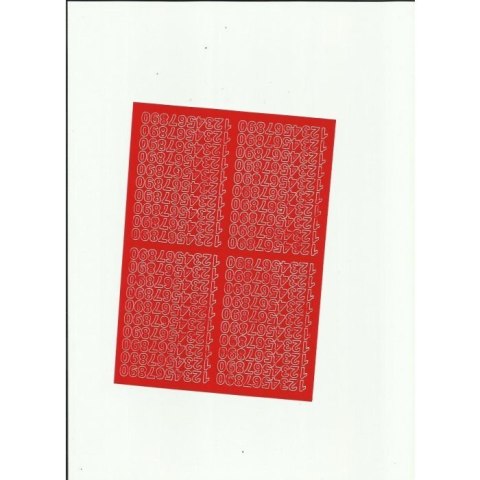 Cyfry samoprzylepne 0,7cm (8) czerwone ARTDRUK Cyfry samoprzylepne 0,7cm (8) czerwone ARTDRUK