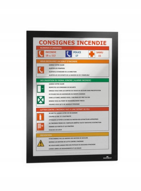 Ramka plakatowa DURAFRAME SUN A4 czarna 484101 DURABLE Ramka plakatowa DURAFRAME SUN A4 czarna 484101 DURABLE