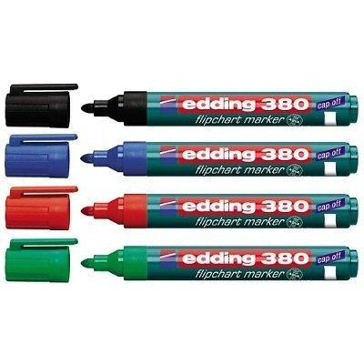 Marker flipchart okrągły 1.5-3mm zielony EDDING 380/004/ZI Marker flipchart okrągły 1.5-3mm zielony EDDING 380/004/ZI