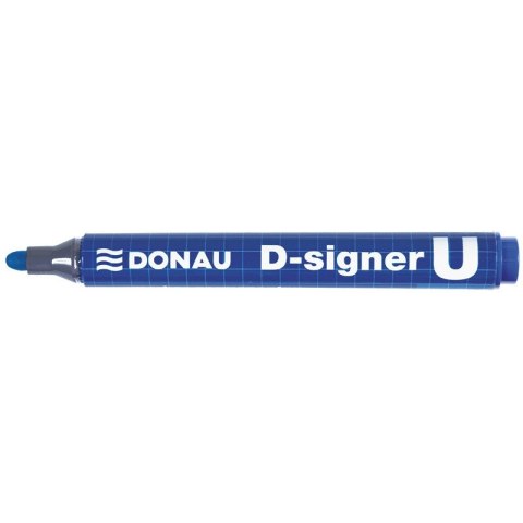 Marker permanentny D-SIGNER U niebieski okrągła koncówka 2-4mm 7371001-10PL DONAU Marker permanentny D-SIGNER U niebieski okrągła koncówka 2-4mm 7371001-10PL DONAU