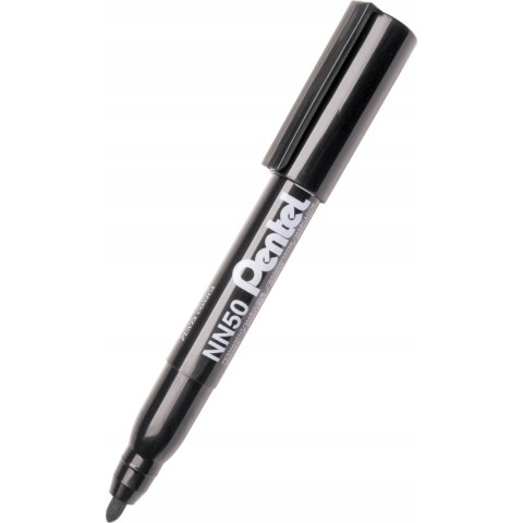 Marker permanentny NN50 czarny okrągła końcówka PENTEL