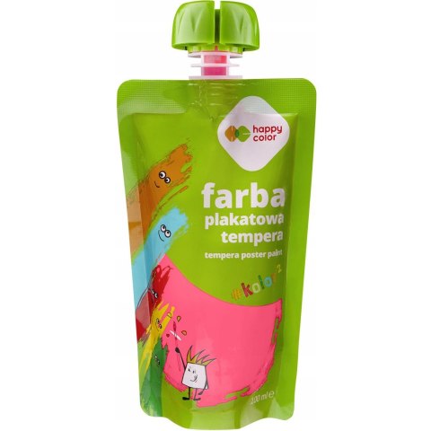Farba plakatowa tempera różowa 100ml HA 3310 0100-20 HAPPY COLOR Farba plakatowa tempera różowa 100ml HA 3310 0100-20 HAPPY COLOR