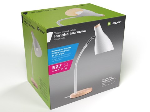 Lampka biurkowa TRACER Scandi biała TRAOSW47235 Lampka biurkowa TRACER Scandi biała TRAOSW47235