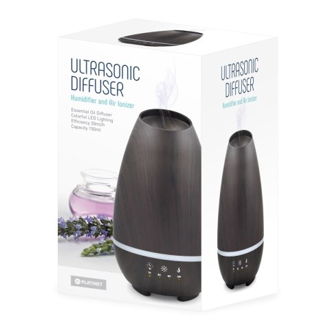 Nawilżacz i jonizator powietrza PLATINET AROMA brązowe drewno 500ml (44611) Nawilżacz i jonizator powietrza PLATINET AROMA brązowe drewno 500ml (44611)
