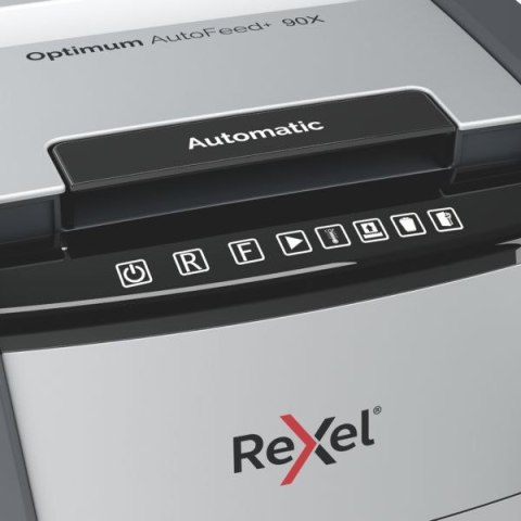 Niszczarka REXEL Optimum AutoFeed+ 90X P4, 90 kartek, kosz 34L 2020090XEU Niszczarka REXEL Optimum AutoFeed+ 90X P4, 90 kartek, kosz 34L 2020090XEU