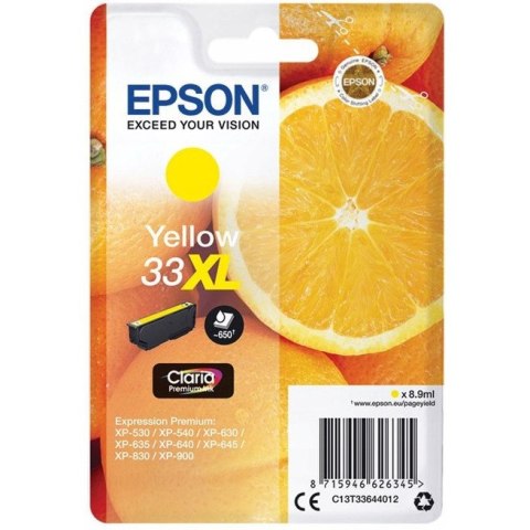 Tusz EPSON (33XL/C13T33644012) żółty 650str Tusz EPSON (33XL/C13T33644012) żółty 650str